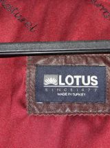 blouson en cuir marron Lotus
