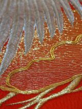 Tapis vintage Japonais broderie murale fait main, 1C670