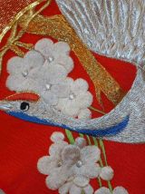 Tapis vintage Japonais broderie murale fait main, 1C670