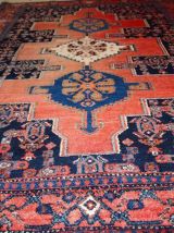 Tapis vintage Persan Senneh fait main, 1C679