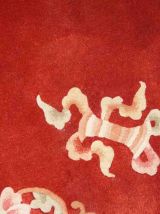 Tapis vintage Chinois Art Deco fait main, 1C802