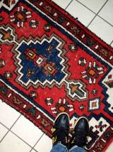 Tapis vintage Persan Hamadan fait main, 1C803