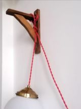 Suspension en opaline années 1950