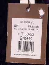 Robe Violine  T 50/52 Avec étiquette - Doublure.