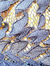 Robe Violine  T 50/52 Avec étiquette - Doublure.