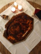 Plateau écailles de tortue vintage