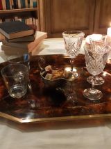 Plateau écailles de tortue vintage