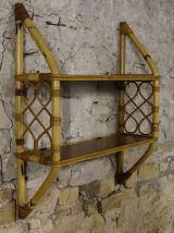 Etagère murale rotin