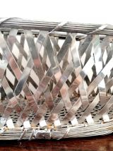 Serviteur à vin en métal argenté 