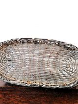 Serviteur à vin en métal argenté 