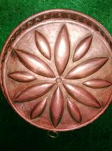 Plat à gâteau en cuivre étamé 