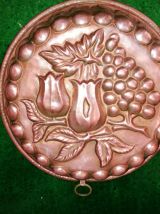 Plat à gâteau en cuivre étamé 