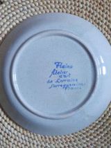 2 tasses et 2 sous tasses - Atelier d'art de Lorraine 