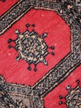 Tapis vintage Ouzbek Bukhara fait main, 1C712