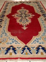 Tapis vintage Persan Kerman fait main, 1C808