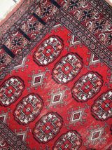 Tapis vintage Ouzbek Bukhara fait main, 1C739