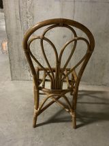 Chaise en rotin « peacock » années 60