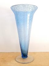 Grand vase verre bullé Biot 