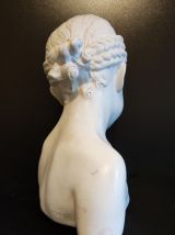 buste "la rieuse" d'après Jean-Baptiste Pigalle en plâtre