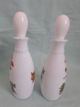 Huilier et vinaigrier en opaline