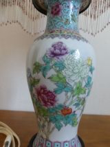 Lampe montée sur vase chinois