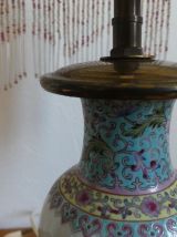 Lampe montée sur vase chinois