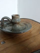 Bougeoir rat de cave en céramique émaillée