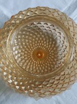 Applique ou plafonnier en verre moulé