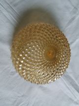 Applique ou plafonnier en verre moulé