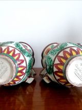 Paire de vases céramique Cerart Monaco 1960