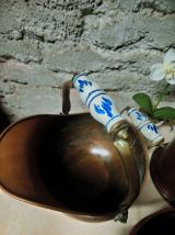 Cache-pot, jardinière à bec, en cuivre