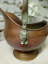 Cache-pot, jardinière à bec, en cuivre