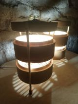 Lot de 2 lampes de chevet déco récup' "Bambou"