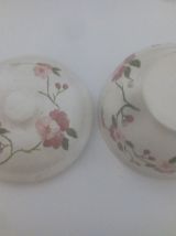 Pot à sucre en zinc peint à la main