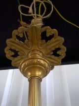 Lustre En laiton Et Pâte De Verre Napoléon III