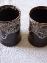  2 Chopes en Céramique du Portugal Années 70