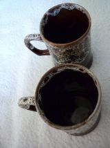  2 Chopes en Céramique du Portugal Années 70