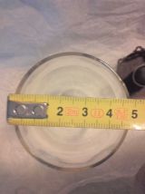 2 Verres pour lampe à pétrole 15.5cm et 21 cm ht