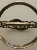 Broche argent massif sterling vintage
