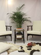 Paire de fauteuils Henryk Lis 300-190 années 1970 tissu bouc