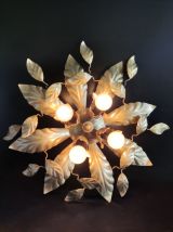 applique murale feuilles 4 feux