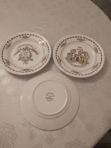 Assiettes porcelaine republique C.B.M