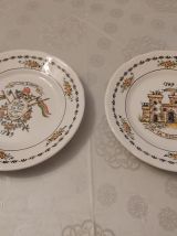 Assiettes porcelaine republique C.B.M