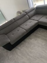 Canapé d’angle gris