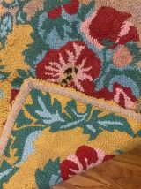 Tapis vintage Américain Hooked fait main, 1B888