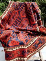 Tapis ancien Afghan Baluch fait main, 1P29