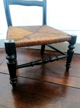 Chaise prie dieu en bois noirci XIXème siècle 