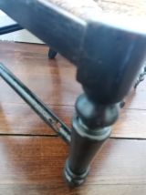 Chaise prie dieu en bois noirci XIXème siècle 