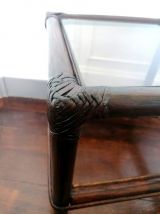 Bout de canapé en rotin, années 1960 