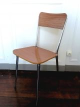 Paire de chaises Formica pieds compas 1970